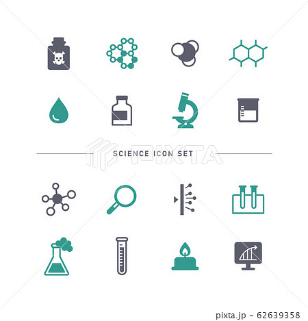 SCIENCE ICON SET SCIENCE ICON SET 62639358