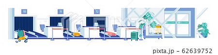 Baggage Claim Department with Conveyor in Airport. 62639752