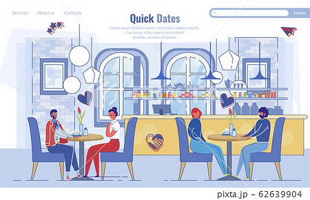 Landing Page Inviting to Quick Dates at Cafeteria 62639904