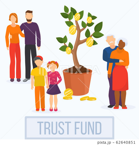 Money investment business concept financial trust fund vector illustration. Money investment business concept financial trust fund vector illustration. 62640851