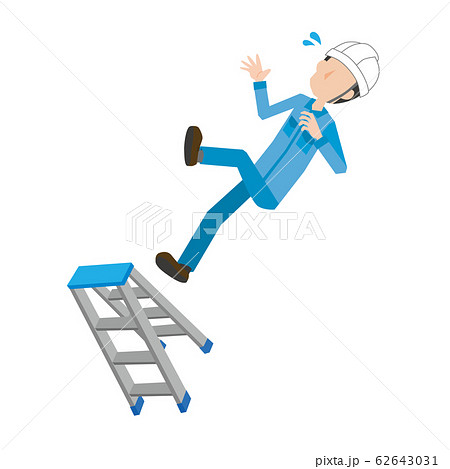 労災 労働災害 作業者 作業員 男性 転落事故 労災 労働災害 作業者 作業員 男性 転落事故 62643031