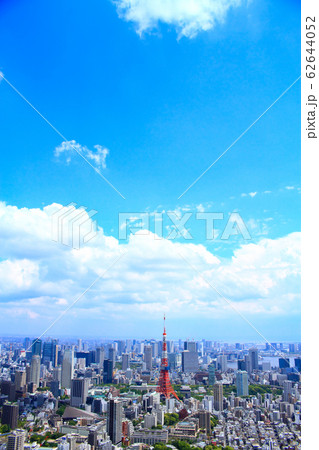 東京都 東京の街並みと東京タワー 東京都 東京の街並みと東京タワー 62644052