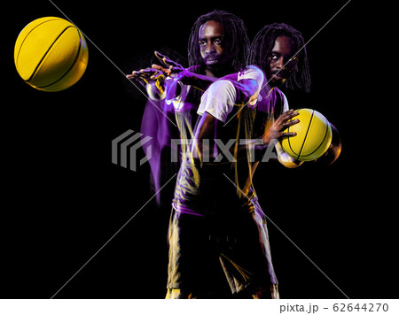 african basketball player man isolated black background 62644270