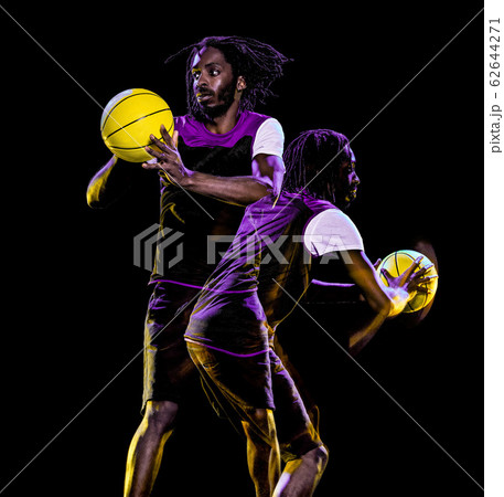 african basketball player man isolated black background 62644271
