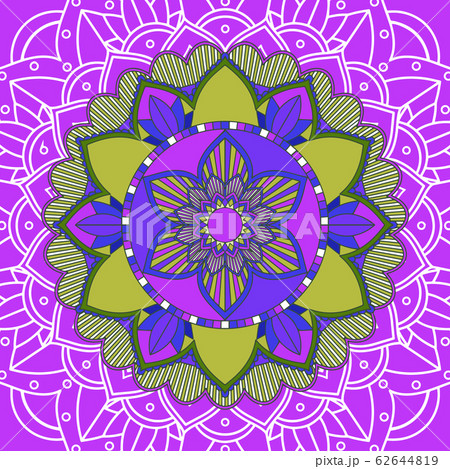 Mandala patterns on pink background 62644819