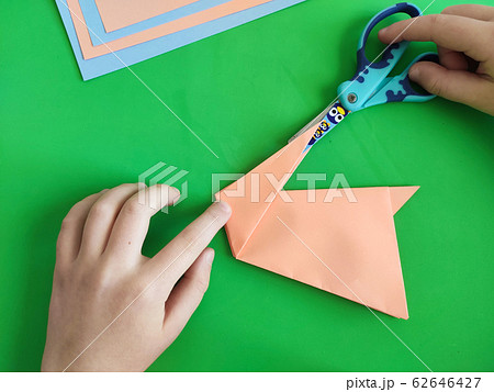 Origami step by step. How to make a paper bunny Origami step by step. How to make a paper bunny 62646427