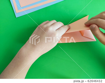 Origami step by step. How to make a paper bunny Origami step by step. How to make a paper bunny 62646432