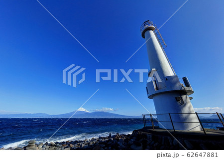 伊豆大瀬崎灯台と富士山 伊豆大瀬崎灯台と富士山 62647881