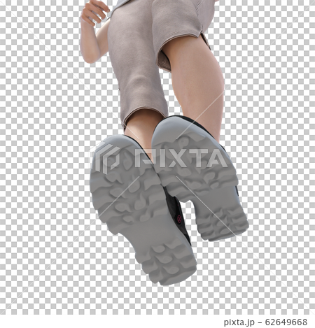 運動鞋內部透明透明透視perming3DCG插圖素材 62649668