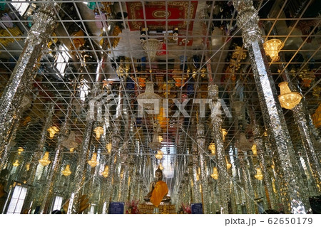 Hall Tiled with Mirrors in Wat Muang, Thailand Hall Tiled with Mirrors in Wat Muang, Thailand 62650179