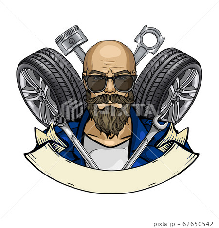 Hand drawn sketch racer man 62650542