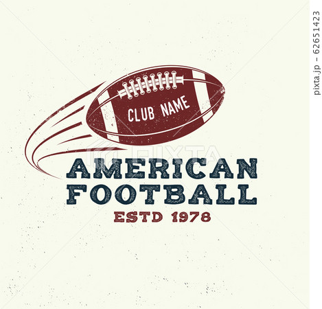 American football vintage retro t-shirt design Vector Image