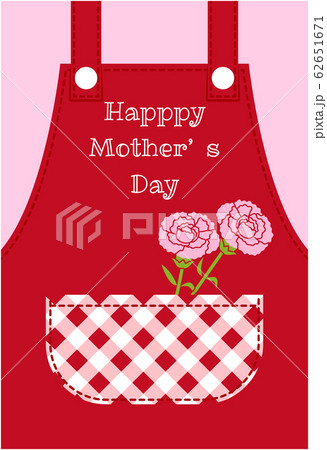 母の日カード_エプロン 62651671