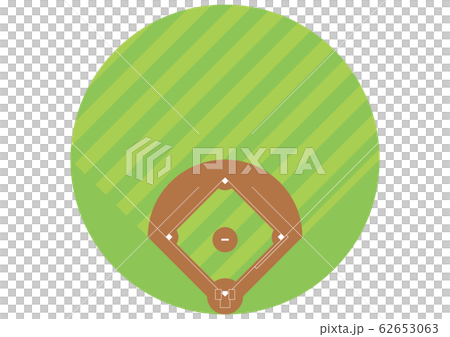 野球のグラウンドのイラスト素材
