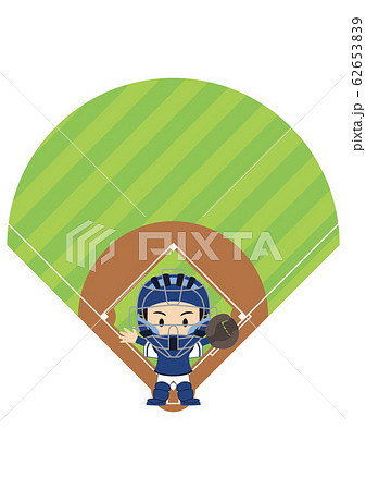 野球のキャッチャー 62653839
