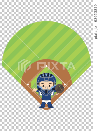 野球のキャッチャー 62653839