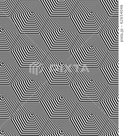 Seamless hexagons pattern. Lines geometric 62654046