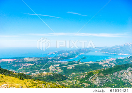 Aerial view of Kotor bay 62656422