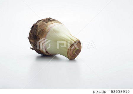 Close-Up Of Taro Over White Background 62658919