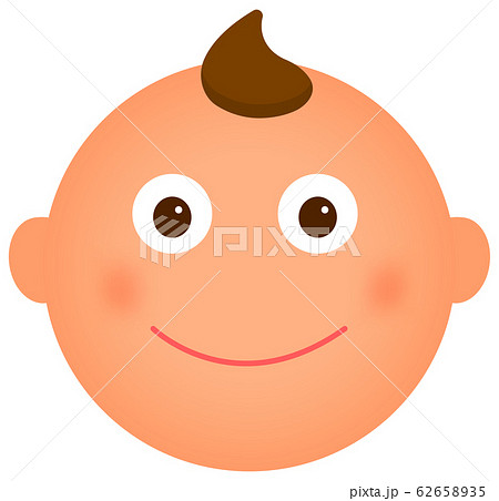 赤ちゃんの顔　表情・感情 / 笑顔・スマイル 62658935