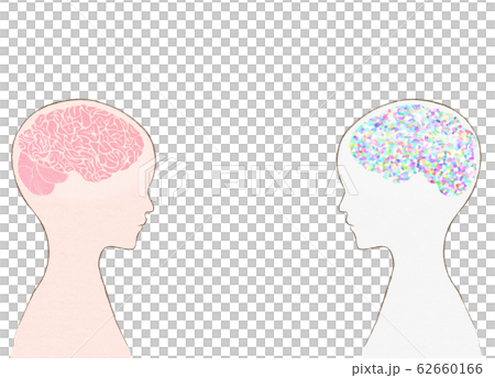 AIや不自然な脳の症状と正常な脳の比較 62660166