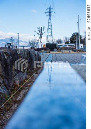 鉄塔のある風景　　　北安曇郡池田町 62663657