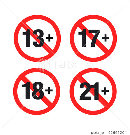 Set marks of Forbidden age limit 62665204
