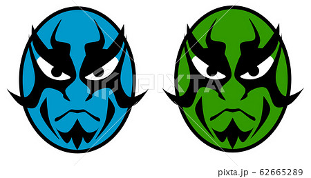 歌舞伎の隈取 歌舞伎の隈取 62665289