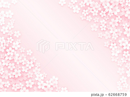 淡い色の桜背景のイラスト素材 [62668759] - PIXTA