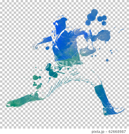 野球選手 ピッチャー 水彩画 野球選手 ピッチャー 水彩画 62668987