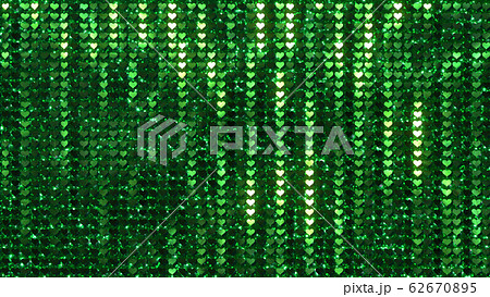 キラキラ ハート スパンコール カーテン メタル 背景 バックグラウンド 62670895