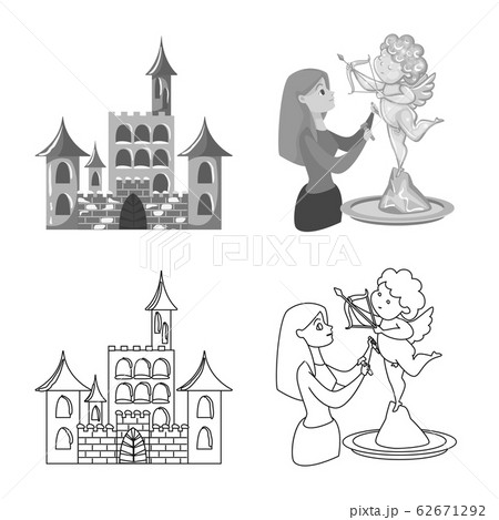 Vector design of texture and frozen sign. Collection of texture and transparent stock vector illustration. 62671292