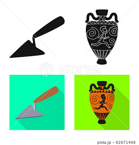 Vector design of story and items logo. Collection of story and attributes stock symbol for web. 62671408