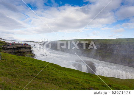 Gullfoss falls in summer season view, Iceland Gullfoss falls in summer season view, Iceland 62671478