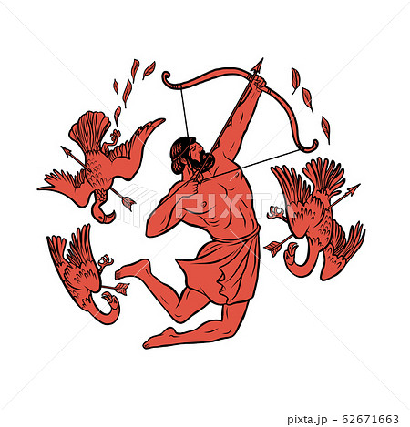 Stymphalian birds. 12 Labours of Hercules Heracles 62671663