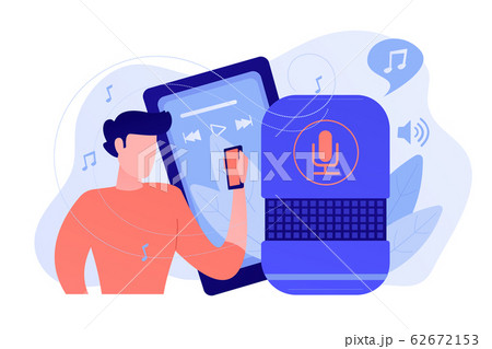 Music playback and music streaming concept vector illustration. 62672153