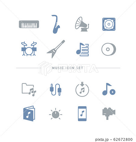 MUSIC ICON SET MUSIC ICON SET 62672800