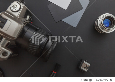 Photographer workplace with dslr camera system, Photographer workplace with dslr camera system, 62674510