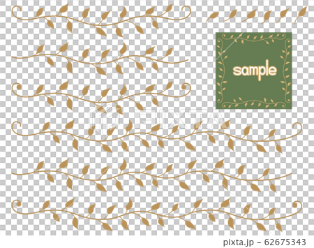 Ornament 2 decoration leaf plant Ornament 2 decoration leaf plant 62675343