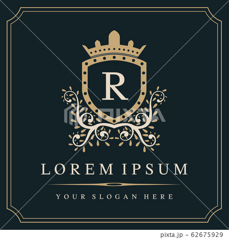 Crown letter r logo royal monogram letter r, png | PNGWing