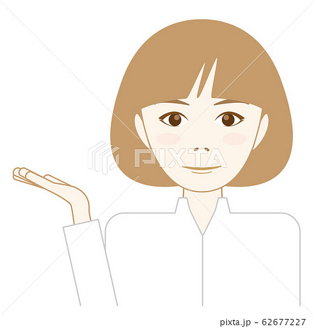 案内をする女性のイラスト 案内をする女性のイラスト 62677227