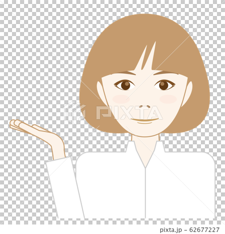 案内をする女性のイラスト 案内をする女性のイラスト 62677227