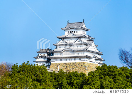 兵庫県 姫路城 天守閣遠景 兵庫県 姫路城 天守閣遠景 62677539