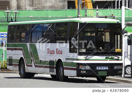 新潟交通の高速バス車両の写真素材