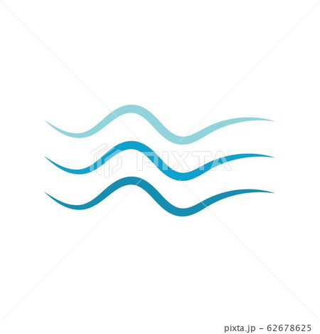 Water wave icon vector 62678625
