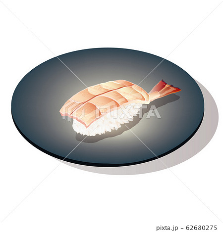 エビ握り寿司のイラスト素材