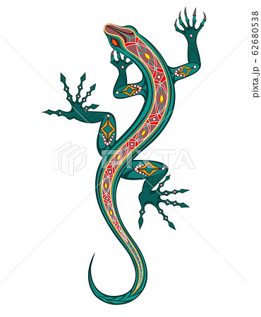 Green Lizard Stock Illustration