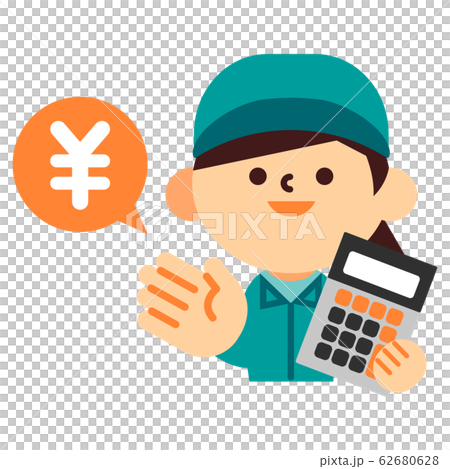 Person, work clothes, calculator, estimate, survey, calculation 62680628