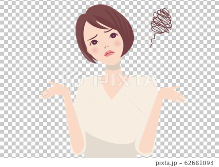 女性_困る 62681093