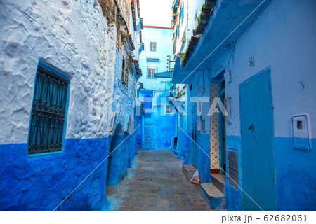 モロッコ　青い街　シャフシャウエン 62682061